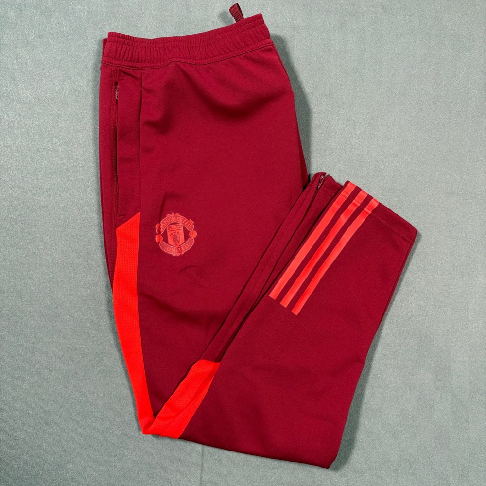 Manchester United Adidas Tiro '23 Training Sweat Pants X-Large Red/Burgundy NWT